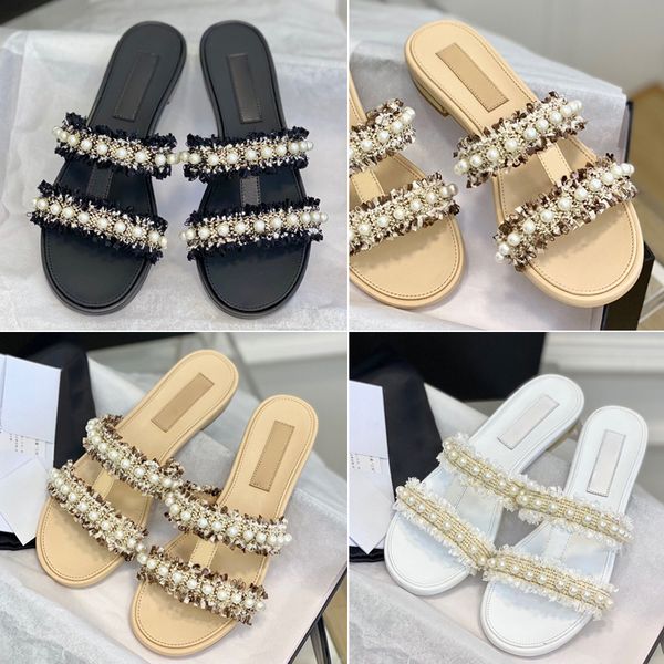designer women's outer wear slippers platform slippers luxury pearl slippers embroidered slippers casual sandals, Black
designer women's outer wear slippers platform slippers luxury pearl slippers embroidered slippers casual sandals, Black