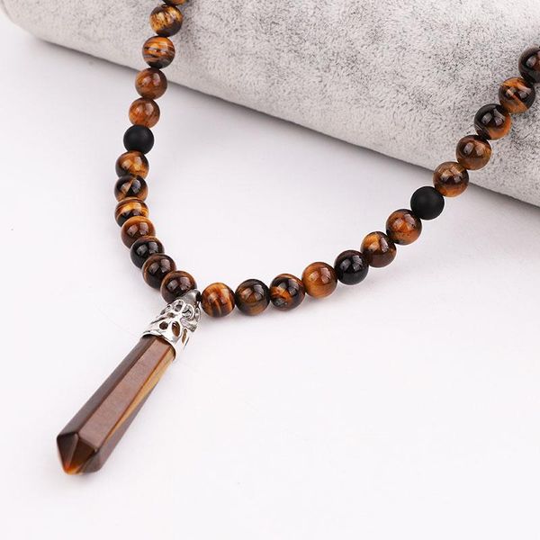 necklaces new men necklace natural stone beads handmade tiger eye matte onyx stone braided adjustable pendant necklace jewelry gift men, Silver
necklaces new men necklace natural stone beads handmade tiger eye matte onyx stone braided adjustable pendant necklace jewelry gift men, Silver