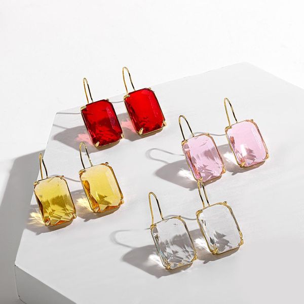 knot fashion long hook earrings for women red/yellow/pink/transparent crystal geometric drop earrings wedding jewelry, Silver
knot fashion long hook earrings for women red/yellow/pink/transparent crystal geometric drop earrings wedding jewelry, Silver
