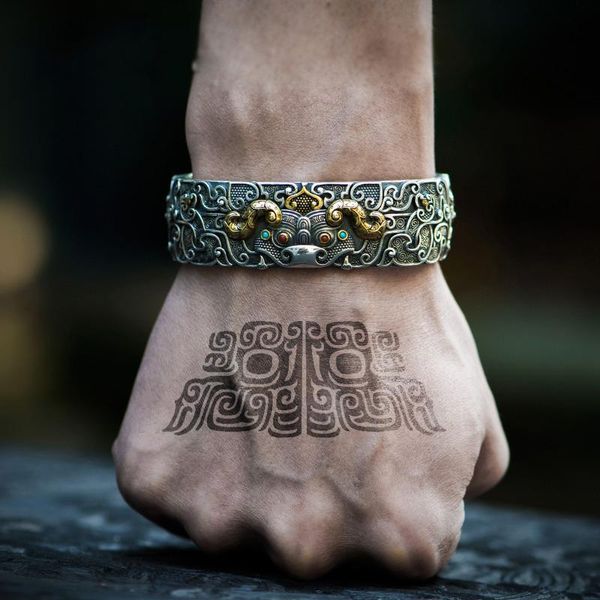 bangle new handmade bracelets gluttonous men and women open bracelets fashion personality domineering jewelry bracelets, Black
bangle new handmade bracelets gluttonous men and women open bracelets fashion personality domineering jewelry bracelets, Black