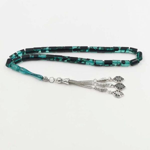 bangle blue resin tasbih 33 prayer beads islamic rosary arabic fashion bracelet metal tassell muslim misbaha accessories gift on hand, Black
bangle blue resin tasbih 33 prayer beads islamic rosary arabic fashion bracelet metal tassell muslim misbaha accessories gift on hand, Black