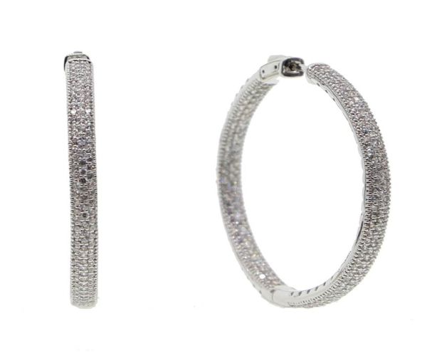 new micro pave cz big hoop earring 25mm 50mm 2 sized fashion jewelry cubic zirconia shiny silver plated classic jewelry9517707, Golden;silver
new micro pave cz big hoop earring 25mm 50mm 2 sized fashion jewelry cubic zirconia shiny silver plated classic jewelry9517707, Golden;silver