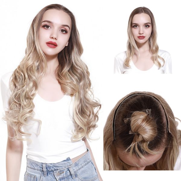 synthetic blonde clip on in hair extensions curly hairpieces heat resistant natural fake hair for women, Black;brown
synthetic blonde clip on in hair extensions curly hairpieces heat resistant natural fake hair for women, Black;brown