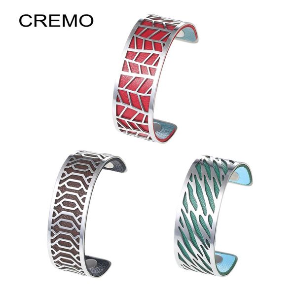 bangle cremo cuff bracelet women arm stainless steel bracelets bijoux femme manchette reversible leather pulseiras jewelry, Black
bangle cremo cuff bracelet women arm stainless steel bracelets bijoux femme manchette reversible leather pulseiras jewelry, Black