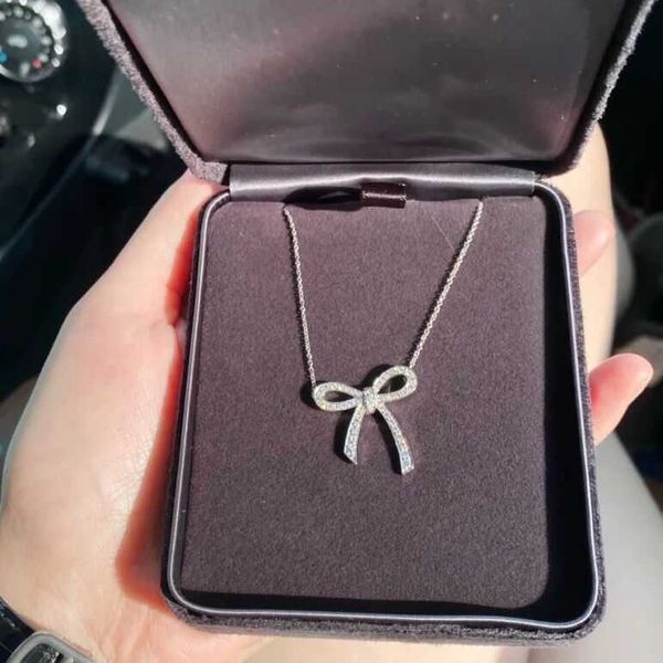 designer ay bow necklace 925 sterling silver tied diamond full butterfly pendant collar chain, Black
designer ay bow necklace 925 sterling silver tied diamond full butterfly pendant collar chain, Black