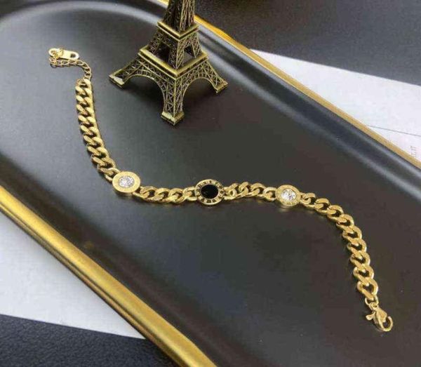 korean fashion personality roman numerals diamond plating 18k gold titanium steel bracelet female temperament wild4307418, Black
korean fashion personality roman numerals diamond plating 18k gold titanium steel bracelet female temperament wild4307418, Black