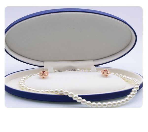 boxes highend pu leather pearl necklace box jewelry box gift earring box, Black;white
boxes highend pu leather pearl necklace box jewelry box gift earring box, Black;white