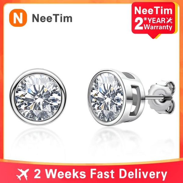 stud neetim moissanite earrings studs for women round diamond white gold plated s925 sterling silver earring luxury jewelry wholesale, Golden;silver
stud neetim moissanite earrings studs for women round diamond white gold plated s925 sterling silver earring luxury jewelry wholesale, Golden;silver