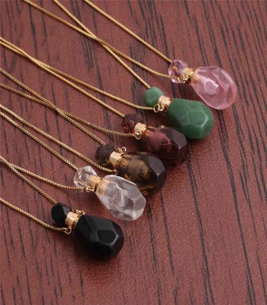 natural pink amethysts quartz tiger eye stone perfume bottle pendant necklace gold crystal essential oil diffuser vial jewelry5546558, Silver
natural pink amethysts quartz tiger eye stone perfume bottle pendant necklace gold crystal essential oil diffuser vial jewelry5546558, Silver