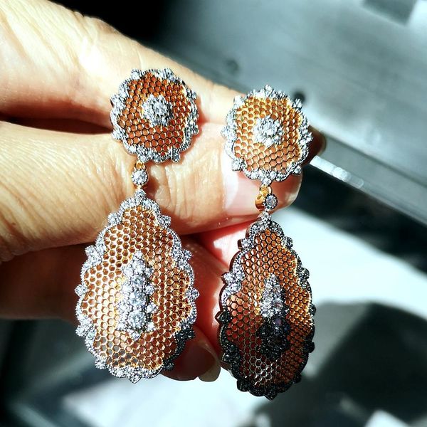 knot kqdance vintage luxury design 5a cubic zircon dangle drop earring for woman 18k gold plated fine jewelri pary gifts 2021 trend, Silver
knot kqdance vintage luxury design 5a cubic zircon dangle drop earring for woman 18k gold plated fine jewelri pary gifts 2021 trend, Silver