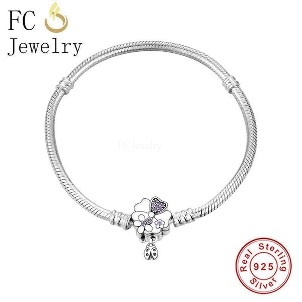 bangle fc jewelry 925 sterling silver animal ladybug primrose clip bracelet fit charm bead snake chain for women no brand berloque, Black
bangle fc jewelry 925 sterling silver animal ladybug primrose clip bracelet fit charm bead snake chain for women no brand berloque, Black