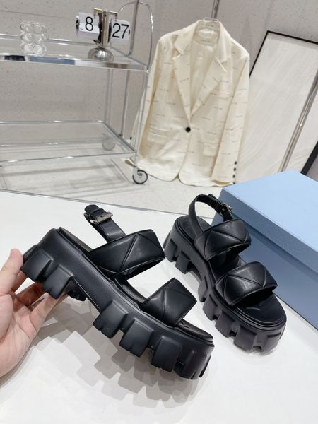 fashion sandals summer women prad slippers slide leather leisure platform sandals luxury designers sandals pl03, Black
fashion sandals summer women prad slippers slide leather leisure platform sandals luxury designers sandals pl03, Black