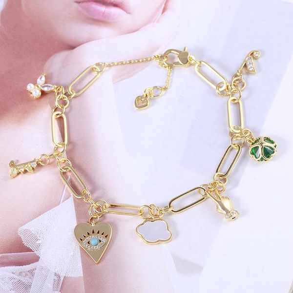 bangle european and american jewelry wholesale sweet love shell cloud pearl butterfly letter multi pendant bracelet female, Black
bangle european and american jewelry wholesale sweet love shell cloud pearl butterfly letter multi pendant bracelet female, Black