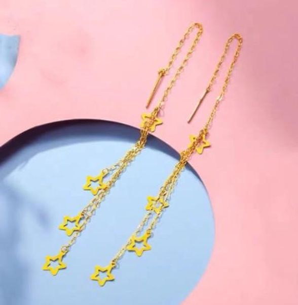 knot 18k gold earrings real gold star drop earrings for women long earrings au750 jewelry, Silver
knot 18k gold earrings real gold star drop earrings for women long earrings au750 jewelry, Silver