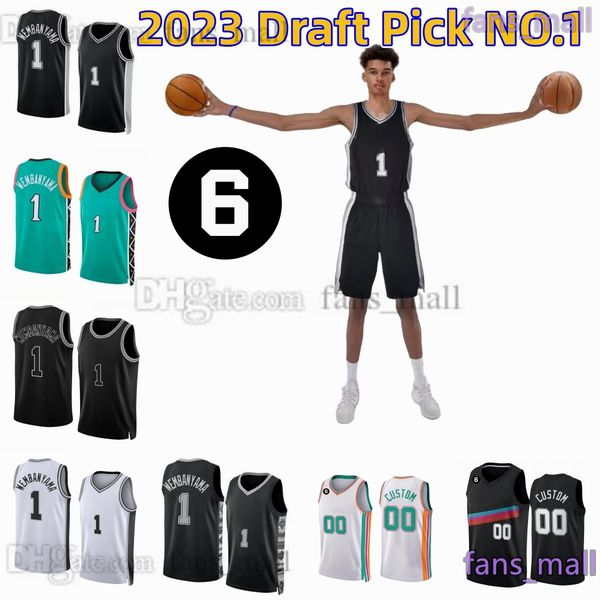 1 victor wembanyama jersey 2023 draft pick no.1 custom printed basketball jerseys 3 keldon johnson 10 jeremy sochan 24 devin vassell 33 tre, Black;red
1 victor wembanyama jersey 2023 draft pick no.1 custom printed basketball jerseys 3 keldon johnson 10 jeremy sochan 24 devin vassell 33 tre, Black;red