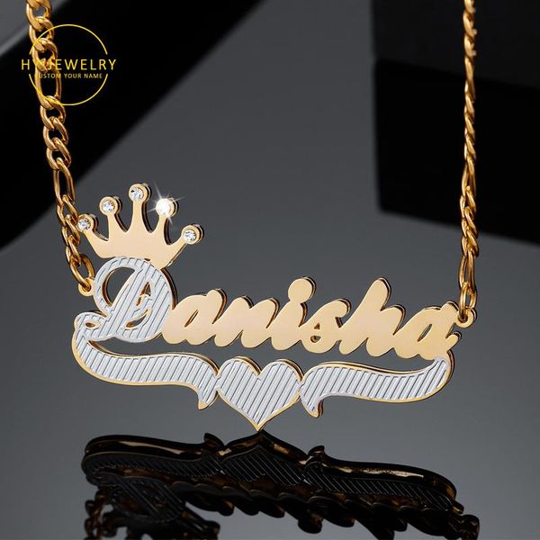 necklaces personalized double plate 3d name necklace with heart custom two tone gold plated stainless steel pendant for women jewelry gift, Silver
necklaces personalized double plate 3d name necklace with heart custom two tone gold plated stainless steel pendant for women jewelry gift, Silver