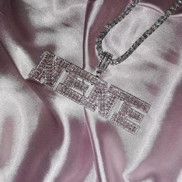 necklaces pink color custom name necklace aaaa zirconia baguette letters chain pendant necklaces for men women hip hop jewelry, Silver
necklaces pink color custom name necklace aaaa zirconia baguette letters chain pendant necklaces for men women hip hop jewelry, Silver