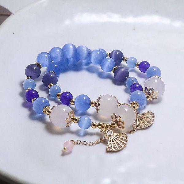 bangle genshin impact kamisato ayaka fashion fan elegant light blue crystal beads bracelet handmade elastic rope women birthday jewelry, Black
bangle genshin impact kamisato ayaka fashion fan elegant light blue crystal beads bracelet handmade elastic rope women birthday jewelry, Black