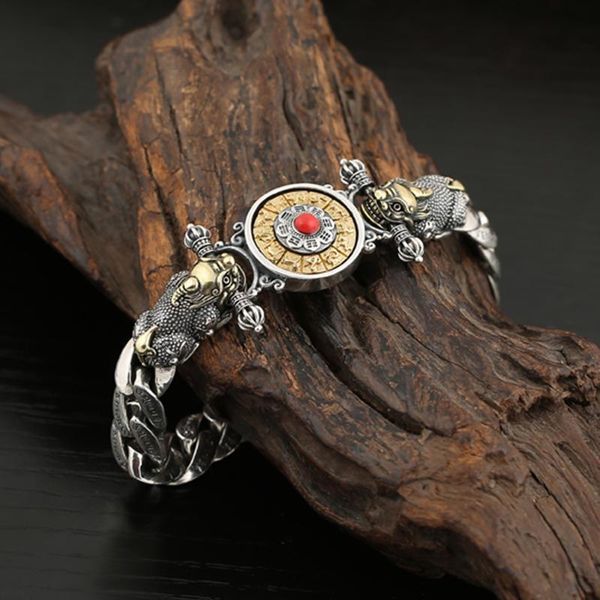 bangle kedoria original design silver lucky men bracelet personality trendy chinese style retro amulet jewelry couple jewelry accessory, Black
bangle kedoria original design silver lucky men bracelet personality trendy chinese style retro amulet jewelry couple jewelry accessory, Black