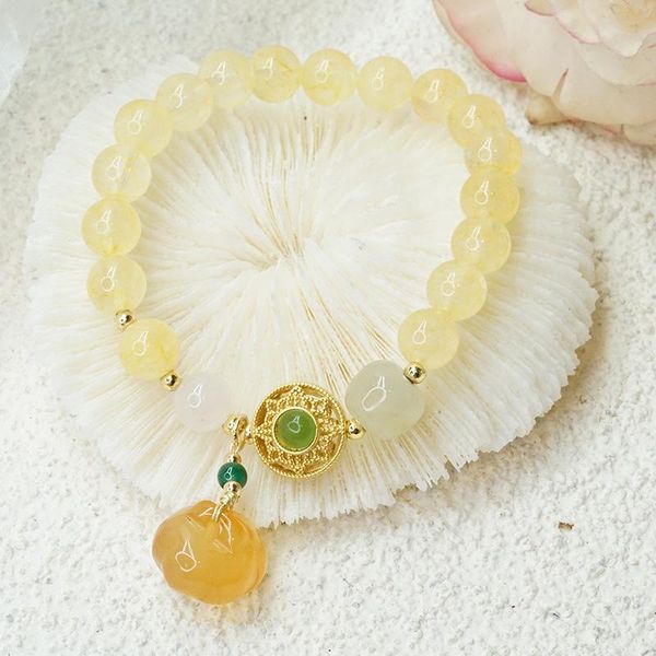 bangle new arrival pumpkin vintage natural hetian jade/citrine/chalcedony beads strand bracelets women fine jewelry accessories ybr397, Black
bangle new arrival pumpkin vintage natural hetian jade/citrine/chalcedony beads strand bracelets women fine jewelry accessories ybr397, Black