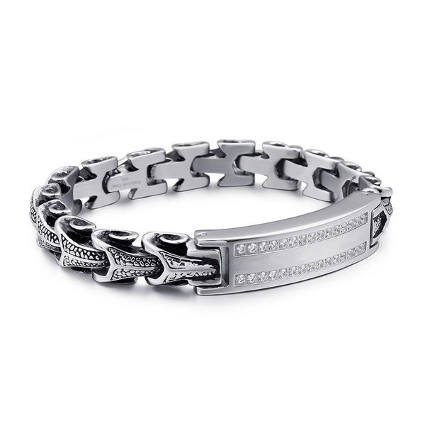 bangle fashion cool men punk weave bracelet stainless steel beaded retro color black dragon bone chain bracelets jewelry
bangle fashion cool men punk weave bracelet stainless steel beaded retro color black dragon bone chain bracelets jewelry