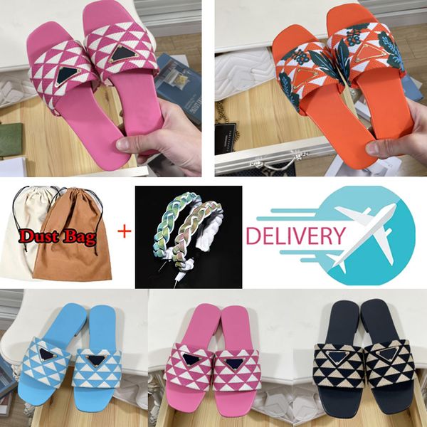 casual designer slippers womens embroidered fabric slides triangle label luxury metal slipper plaid scuffs models woman fashion street flats, Black
casual designer slippers womens embroidered fabric slides triangle label luxury metal slipper plaid scuffs models woman fashion street flats, Black