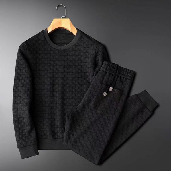 men's tracksuits twopiece set men pants waffle solid color elastic waist o neck sports suit autumn slim fit sportswear streetwear 23052, Gray
men's tracksuits twopiece set men pants waffle solid color elastic waist o neck sports suit autumn slim fit sportswear streetwear 23052, Gray