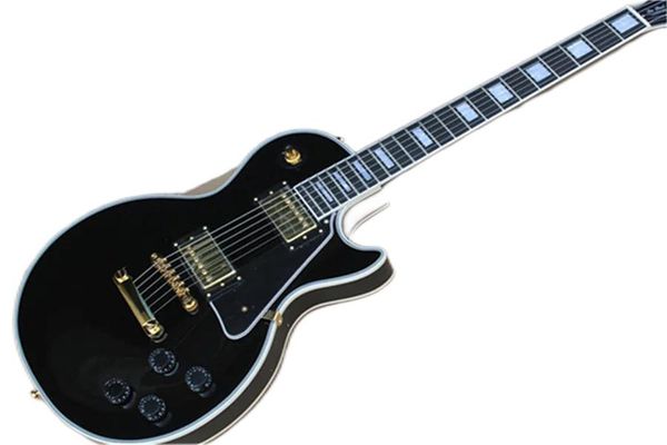 ebony fingerboard frets binding custom shop black beauty electric guitar mahogany body neck golden tulip shape peg tuners hardware 6 strings 
ebony fingerboard frets binding custom shop black beauty electric guitar mahogany body neck golden tulip shape peg tuners hardware 6 strings