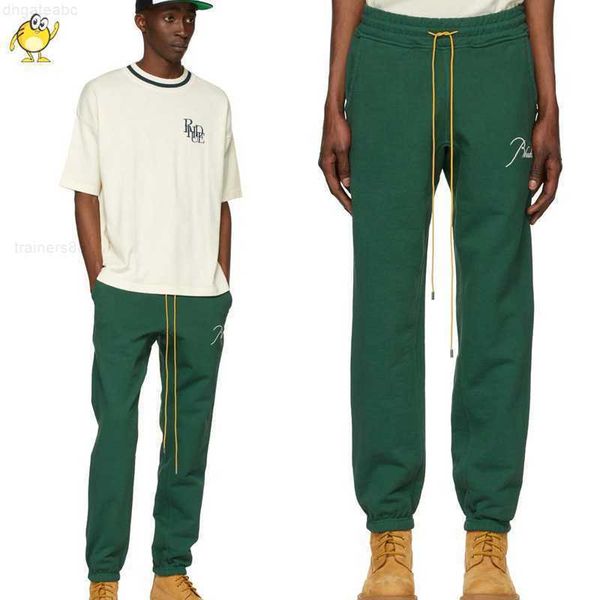 men's pants rhude men woman high street drawstring joggers sweatpants classic embroidery quality more color style trousers, Black
men's pants rhude men woman high street drawstring joggers sweatpants classic embroidery quality more color style trousers, Black