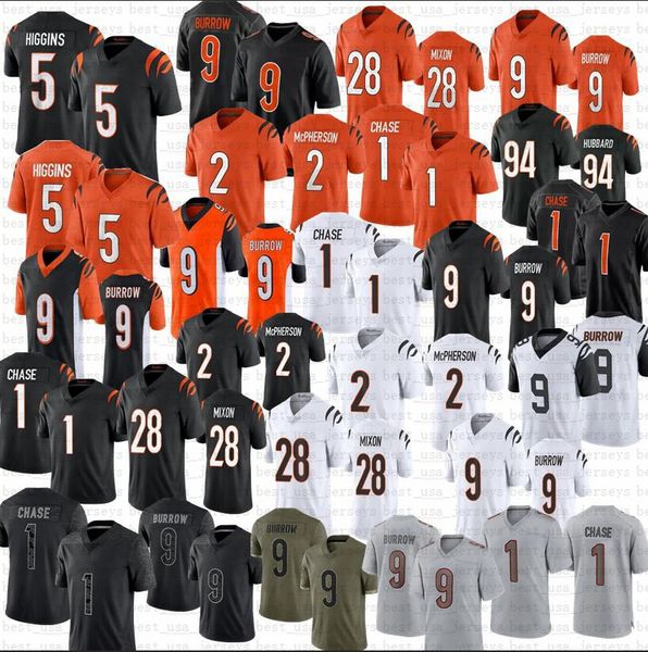 9 joe burrow football jersey jamarr chase cin 2 evan mcpherson mixon bengal sam hubbard 5 tee higgins, Black;red
9 joe burrow football jersey jamarr chase cin 2 evan mcpherson mixon bengal sam hubbard 5 tee higgins, Black;red
