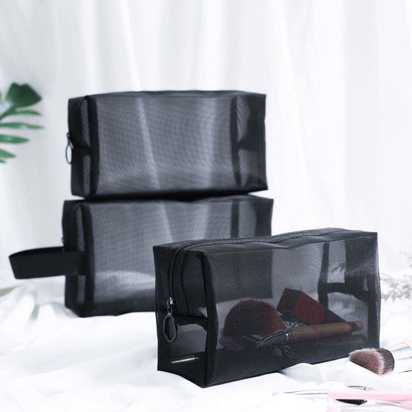 cosmetic bags cases portable mesh transparent bag makeup case women travel zipper make up organizer wash toiletry beauty storage pouch 23052
cosmetic bags cases portable mesh transparent bag makeup case women travel zipper make up organizer wash toiletry beauty storage pouch 23052