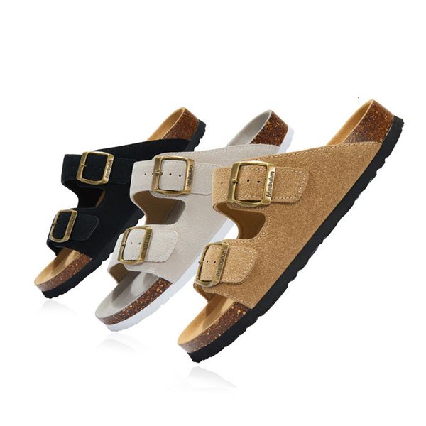 slippers cosmagic summer women cork slipper casual beach double buckle non-slip outside nubuck leather slip on slides shoe 230520, Black
slippers cosmagic summer women cork slipper casual beach double buckle non-slip outside nubuck leather slip on slides shoe 230520, Black