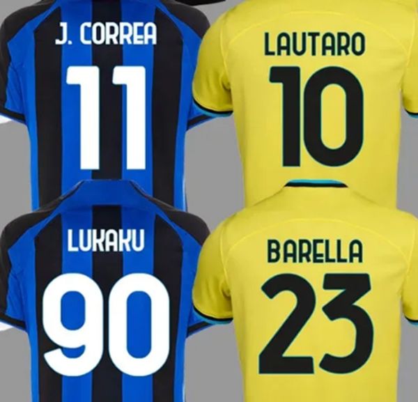 22 23 24 lukaku soccer jersey barella inters dzeko milans lautaro vidal j. correat calhanoglu gagliardini maillots football shirt kit unifor, Black;yellow
22 23 24 lukaku soccer jersey barella inters dzeko milans lautaro vidal j. correat calhanoglu gagliardini maillots football shirt kit unifor, Black;yellow