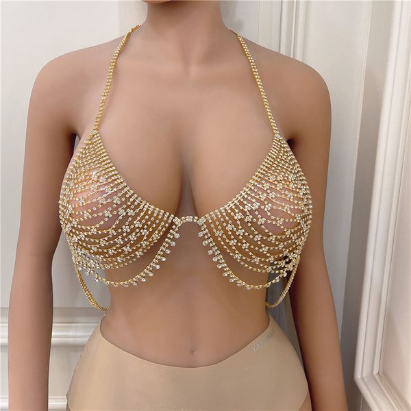 erotic shiny bikini rhinestone bra chain underwear body chain rhinestone stage nightclub performance clothes 1209, Silver
erotic shiny bikini rhinestone bra chain underwear body chain rhinestone stage nightclub performance clothes 1209, Silver