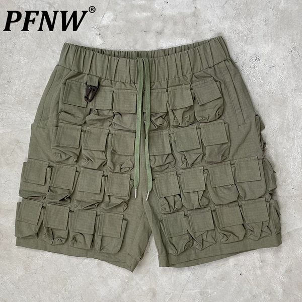 men's shorts pfnw spring summer multipockets solid color techwear safari style fashion straight baggy casual pants 28a1687 230520, White;black
men's shorts pfnw spring summer multipockets solid color techwear safari style fashion straight baggy casual pants 28a1687 230520, White;black