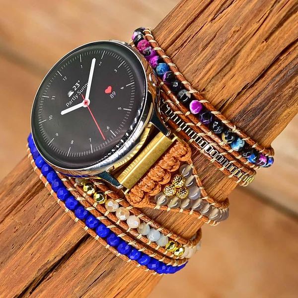 bangle vegan wax wrap samsung watch band bohe natural stone handmade knit samsung watch strap jewelry drop ship wholesale, Black
bangle vegan wax wrap samsung watch band bohe natural stone handmade knit samsung watch strap jewelry drop ship wholesale, Black