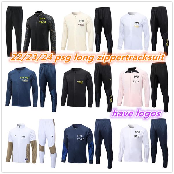 22 23 24 paris tracksuits training suit psgs jacket chandal 2023 2024 mbappe kit survetement foot tuta long zipper psgs jacket soccer footba, Black
22 23 24 paris tracksuits training suit psgs jacket chandal 2023 2024 mbappe kit survetement foot tuta long zipper psgs jacket soccer footba, Black