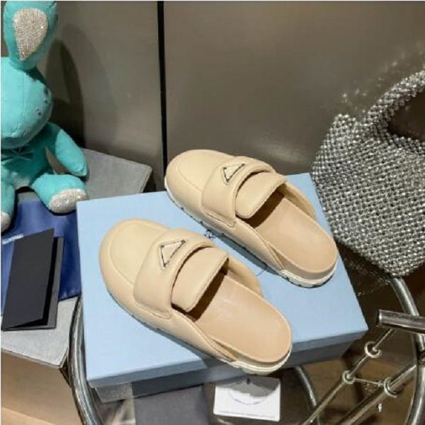 designer shoestriangle logo slippers sandals women slippers new fashion soft sheepskin shoes outdoor beach l baotou round toe thick bottom n, Black
designer shoestriangle logo slippers sandals women slippers new fashion soft sheepskin shoes outdoor beach l baotou round toe thick bottom n, Black
