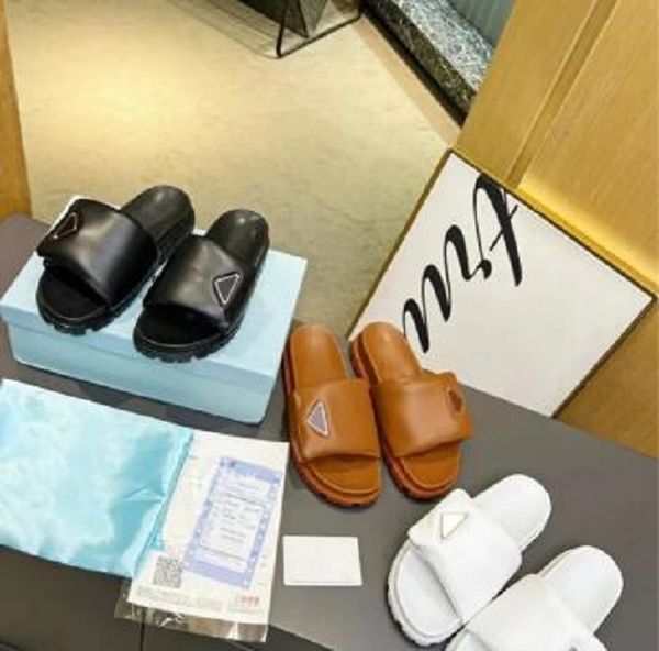 designer brand slippers triangle logo soft padded nappa sandals women leather pillow slides soft padded beach slipper lady mule hook loop ad, Black
designer brand slippers triangle logo soft padded nappa sandals women leather pillow slides soft padded beach slipper lady mule hook loop ad, Black