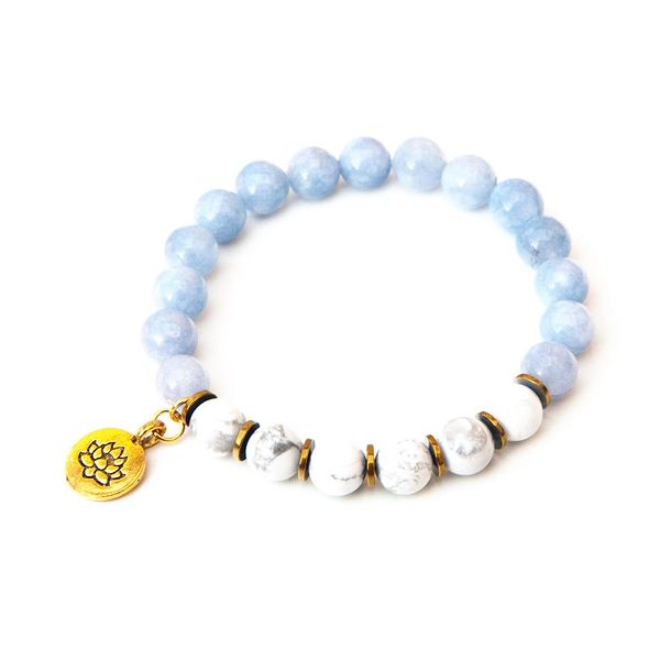 bangle wholesale natural 8 mm celestine yoga mala bracelet howlite mala beads bracelet for women spiritual balance energy bracelet, Black
bangle wholesale natural 8 mm celestine yoga mala bracelet howlite mala beads bracelet for women spiritual balance energy bracelet, Black