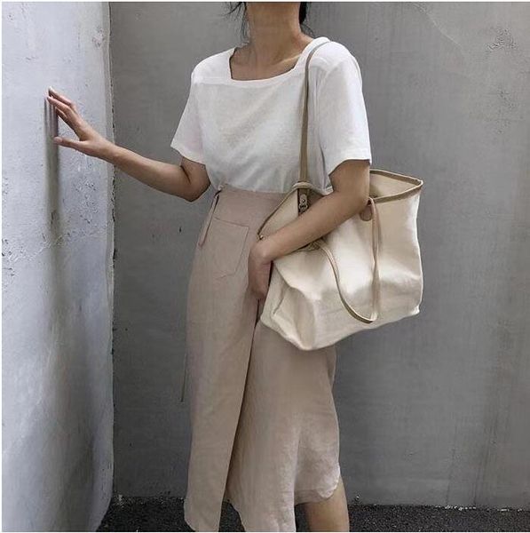 fashionable women's pu leather bag, large canvas handbag, shopping bag with small bag, brown garbage bag, internet red, the same essent
fashionable women's pu leather bag, large canvas handbag, shopping bag with small bag, brown garbage bag, internet red, the same essent