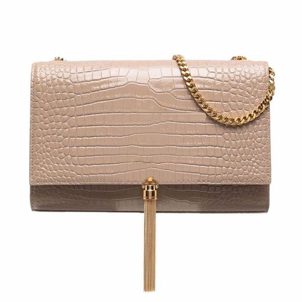 luxury bag famous designer shoulder bag kate bag handbag tassel crocodile pattern chain clutch bags with box messenger purse custom cross bo
luxury bag famous designer shoulder bag kate bag handbag tassel crocodile pattern chain clutch bags with box messenger purse custom cross bo