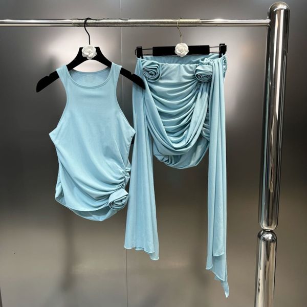 two piece dress borvemays pleated mini skirts 3d flower summer o neck sleeveless solid color allmatch tank trend women wz2053 230520, White
two piece dress borvemays pleated mini skirts 3d flower summer o neck sleeveless solid color allmatch tank trend women wz2053 230520, White