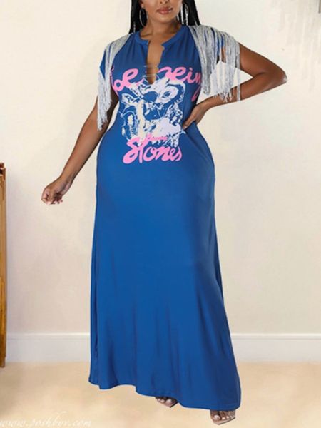 plus size dresses lw size ladies fashion letter print tassel design dress summer short sleeve v neck loose casual 230520, Black
plus size dresses lw size ladies fashion letter print tassel design dress summer short sleeve v neck loose casual 230520, Black