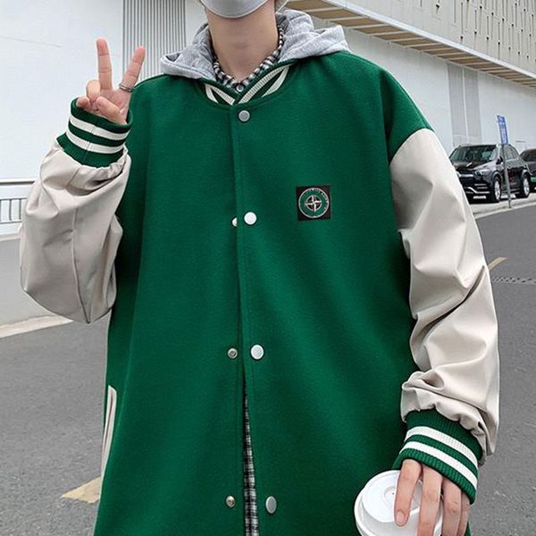 spring and autumn loose jacket designer tone mens compass patch logo casual youth fashion trend mens baseball coat, Black;brown
spring and autumn loose jacket designer tone mens compass patch logo casual youth fashion trend mens baseball coat, Black;brown