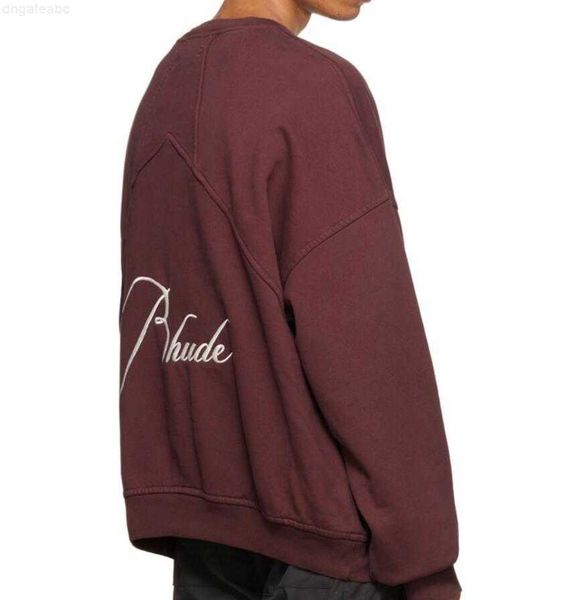 mens hoodies sweatshirts 25l6 north american high street brand rhude slogan embroidered round neck plush sweater for w, Black
mens hoodies sweatshirts 25l6 north american high street brand rhude slogan embroidered round neck plush sweater for w, Black