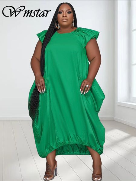 plus size dresses wmstar size for women loose pockets solid elegant maxi dress in summer clothes wholesale drop 230520, Black
plus size dresses wmstar size for women loose pockets solid elegant maxi dress in summer clothes wholesale drop 230520, Black