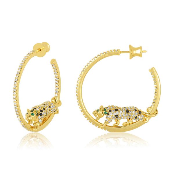 huggie 2022 new micro pave 5a cz cool animal leopard jaguar charm round circle hoop earring fashion women jewelry, Golden;silver
huggie 2022 new micro pave 5a cz cool animal leopard jaguar charm round circle hoop earring fashion women jewelry, Golden;silver