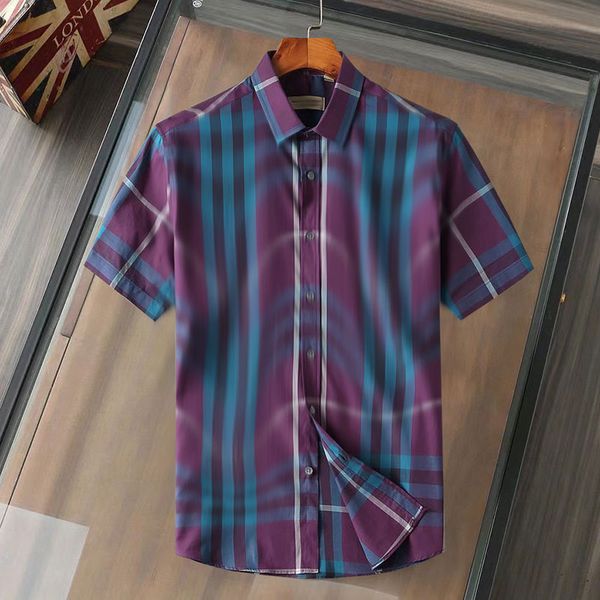 mens casual shirt burbrery men embroidered polo neck short sleeve single breasted camisas de hombre fashion bur geometric plaid casual shirt, White;black
mens casual shirt burbrery men embroidered polo neck short sleeve single breasted camisas de hombre fashion bur geometric plaid casual shirt, White;black