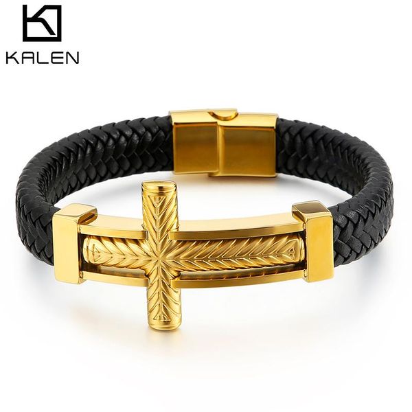 bangle kalen stainless steel ethiopian cross charm bracelet men 21cm vintage cowhide leather armband male bangle jewellry, Black
bangle kalen stainless steel ethiopian cross charm bracelet men 21cm vintage cowhide leather armband male bangle jewellry, Black
